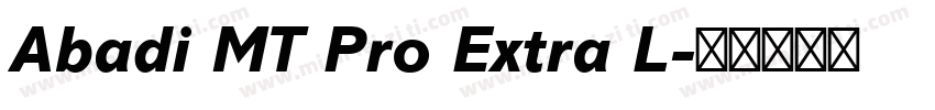 Abadi MT Pro Extra L字体转换
